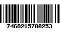 Código de Barras 7468215700253