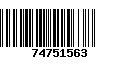 Código de Barras 74751563