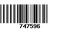 Código de Barras 747596