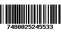 Código de Barras 7480025245533