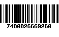 Código de Barras 7480026669260