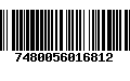 Código de Barras 7480056016812