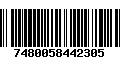 Código de Barras 7480058442305