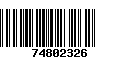 Código de Barras 74802326