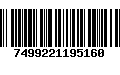 Código de Barras 7499221195160