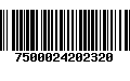 Código de Barras 7500024202320