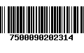 Código de Barras 7500090202314