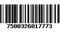 Código de Barras 7500326017773