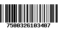 Código de Barras 7500326103407