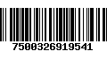 Código de Barras 7500326919541