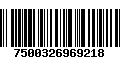 Código de Barras 7500326969218