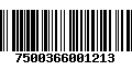 Código de Barras 7500366001213