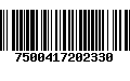 Código de Barras 7500417202330