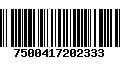 Código de Barras 7500417202333