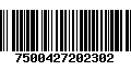 Código de Barras 7500427202302