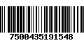 Código de Barras 7500435191548