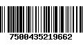 Código de Barras 7500435219662