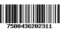 Código de Barras 7500436202311