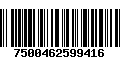 Código de Barras 7500462599416