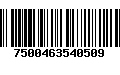 Código de Barras 7500463540509