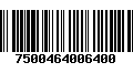 Código de Barras 7500464006400