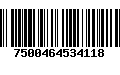 Código de Barras 7500464534118