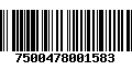 Código de Barras 7500478001583