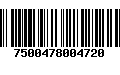 Código de Barras 7500478004720