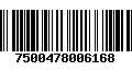 Código de Barras 7500478006168