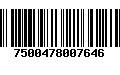 Código de Barras 7500478007646