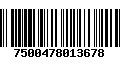 Código de Barras 7500478013678