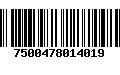 Código de Barras 7500478014019