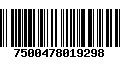 Código de Barras 7500478019298