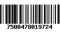 Código de Barras 7500478019724