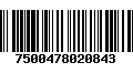 Código de Barras 7500478020843