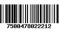 Código de Barras 7500478022212