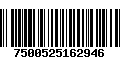 Código de Barras 7500525162946