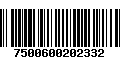 Código de Barras 7500600202332