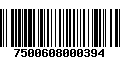 Código de Barras 7500608000394