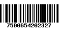 Código de Barras 7500654202327