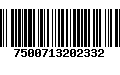 Código de Barras 7500713202332