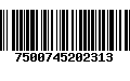 Código de Barras 7500745202313