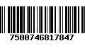 Código de Barras 7500746817847