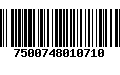 Código de Barras 7500748010710