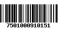 Código de Barras 7501000910151