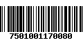 Código de Barras 7501001170080