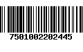 Código de Barras 7501002202445