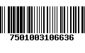 Código de Barras 7501003106636