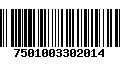 Código de Barras 7501003302014