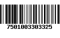 Código de Barras 7501003303325